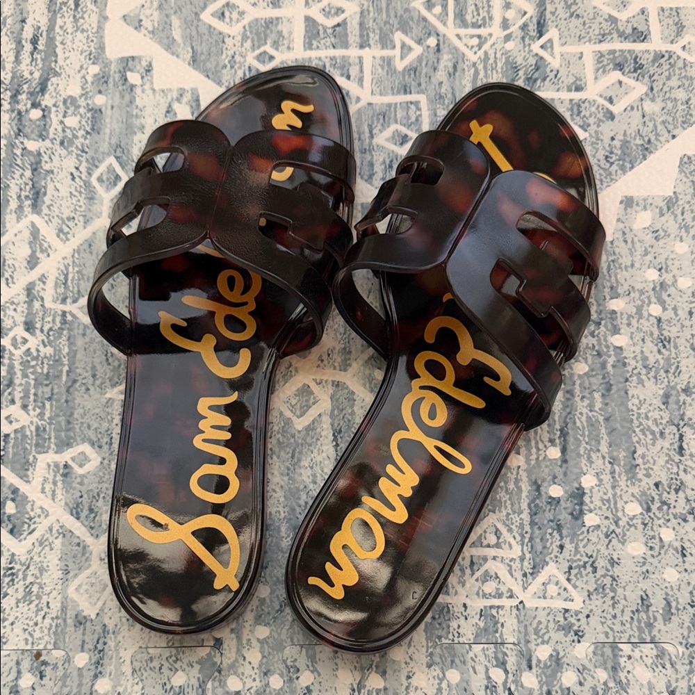Sam Edelman Women's Bay Jelly Tortoise Slide Sandals